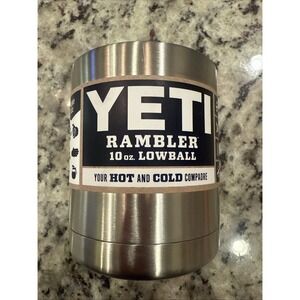 New‎ YETI Rambler 10 oz. Stainless Steel Lowball [YRAM10]